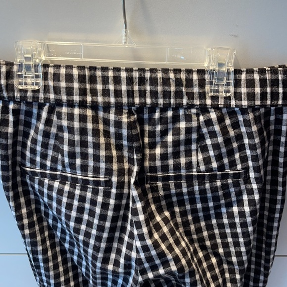 CHECKERED CROPPED BUSINESS CASUAL PANTS - Picture 4 of 4